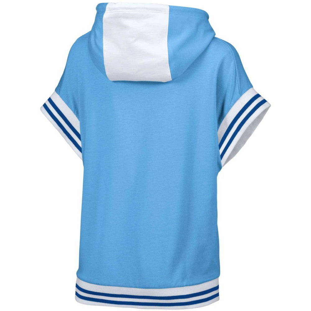 Boston Red Sox Lusso Women's Mabel Tri-Blend Short Sleeve Pullover Hoodie Light Blue