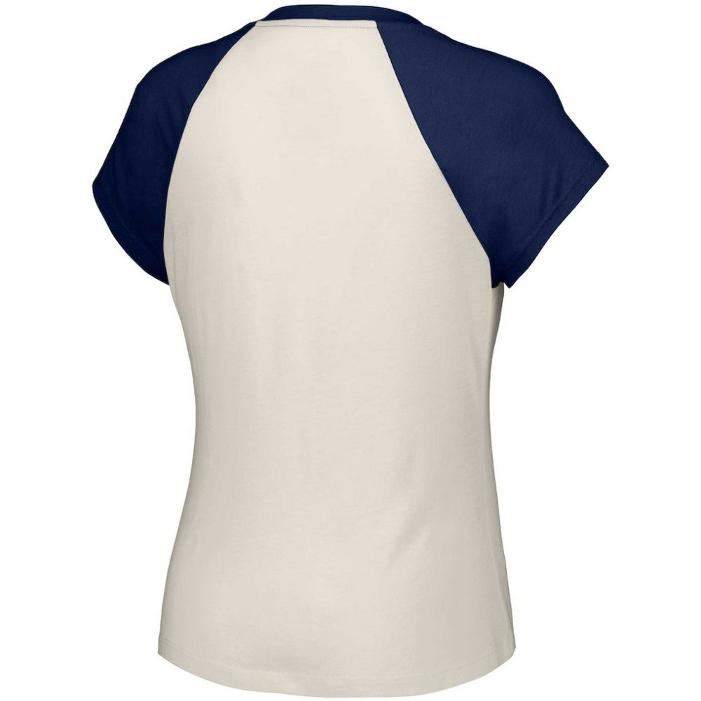 Boston Red Sox Lusso Women's Nikki Raglan T-Shirt White