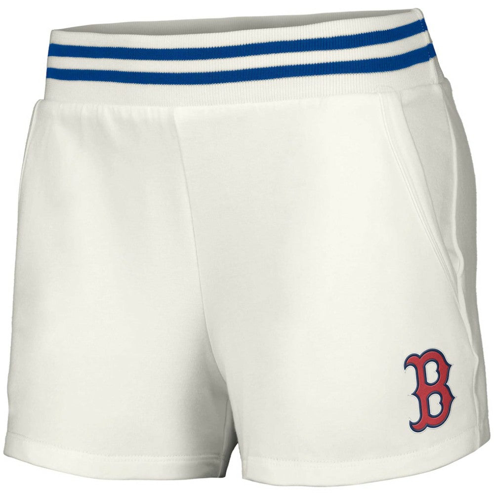 Boston Red Sox Lusso Women's Maeg Tri-Blend Pocket Shorts White