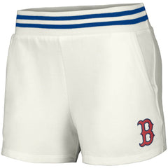 Boston Red Sox Lusso Women's Maeg Tri-Blend Pocket Shorts White