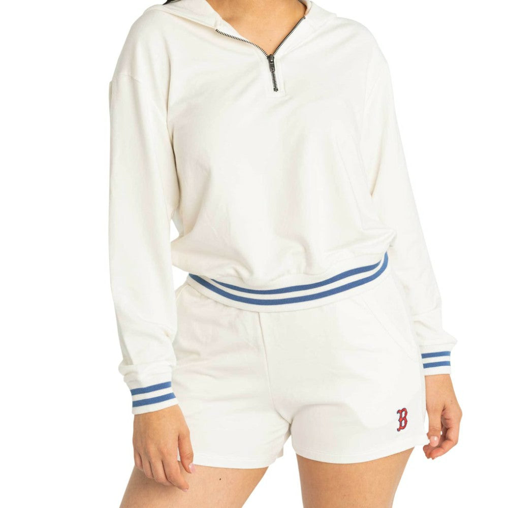 Boston Red Sox Lusso Women's Maeg Tri-Blend Pocket Shorts White