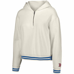 Boston Red Sox Lusso Women's Magnolia Tri-Blend Quarter-Zip Hoodie White