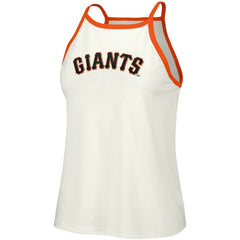 San Francisco Giants Lusso Women's Nadine Halter Tank Top White
