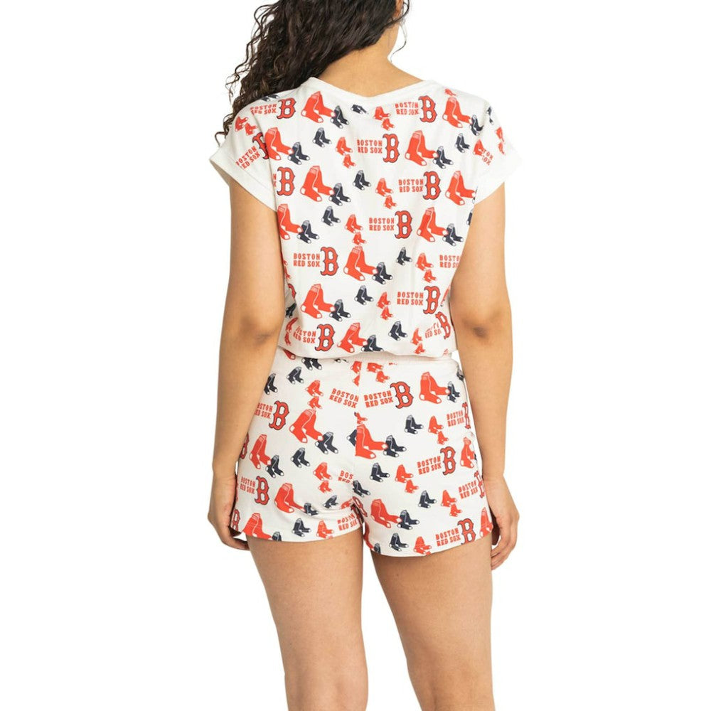 Boston Red Sox Lusso Women's Marge Shorts White