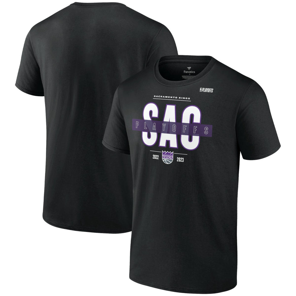 Sacramento Kings 2023 NBA Playoffs Jump Ball T-Shirt - Black discount