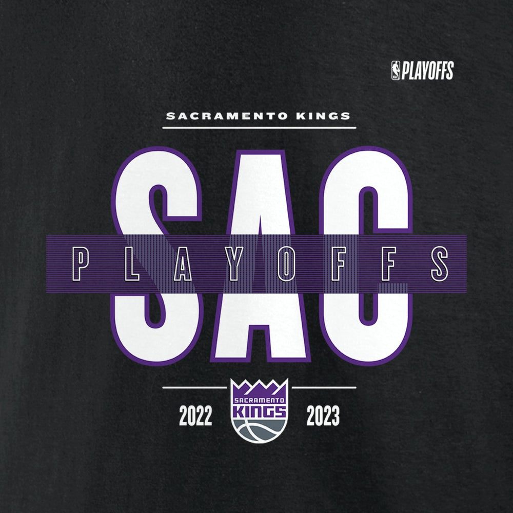 Sacramento Kings 2023 NBA Playoffs Jump Ball T-Shirt - Black discount