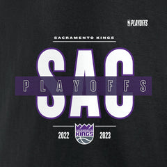 Sacramento Kings 2023 NBA Playoffs Jump Ball T-Shirt - Black discount