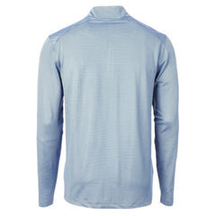 St. Louis Cardinals Cutter & Buck Virtue Eco Pique Micro Stripe Recycled Quarter-Zip Pullover Top Light Blue/Navy