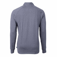 Kansas City Royals Cutter & Buck Adapt Eco Knit Stretch Recycled Quarter-Zip Pullover Top Heather Navy