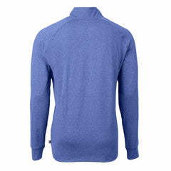 Kansas City Royals Cutter & Buck Adapt Eco Knit Stretch Recycled Quarter-Zip Pullover Top Heather Royal