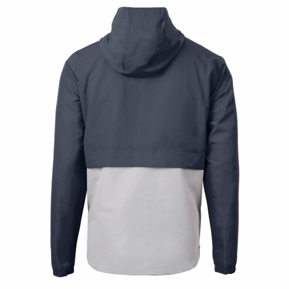 Minnesota Twins Cutter & Buck Charter Eco Recycled Half-Zip Anorak Jacket Navy/Gray