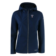 Texas Rangers Cutter & Buck Women's Evoke Eco Softshell Recycled Full-Zip Jacket Navy
