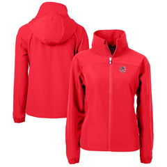 Minnesota Twins Cutter & Buck Women's Charter Eco Recycled Full-Zip Jacket Red