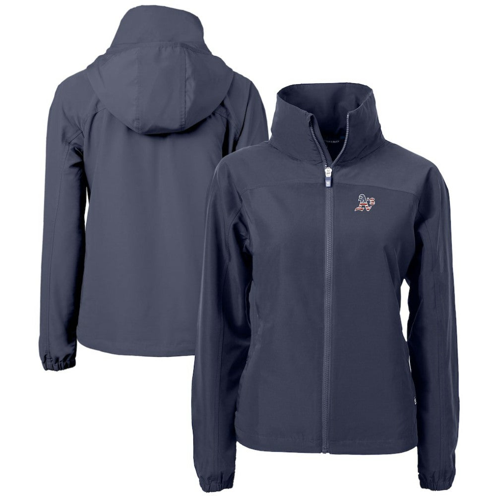 Athletics Cutter & Buck Women's Charter Eco Recycled Full-Zip Jacket Navy