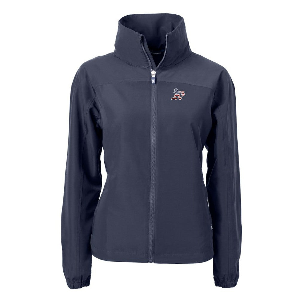 Athletics Cutter & Buck Women's Charter Eco Recycled Full-Zip Jacket Navy