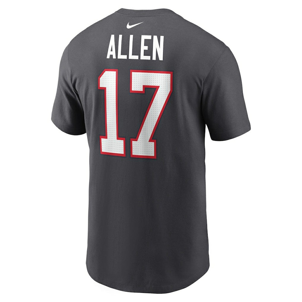Josh Allen Buffalo Bills Player Name & Number T-Shirt - Anthracite for sale