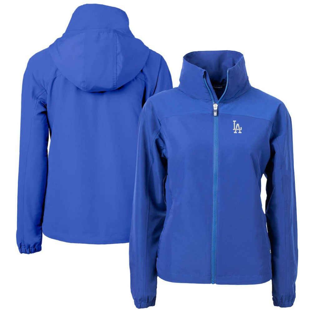 Los Angeles Dodgers Cutter & Buck Women's Charter Eco Recycled Full-Zip Jacket Blue