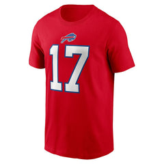 Josh Allen Buffalo Bills Player Name & Number T-Shirt - Red discount