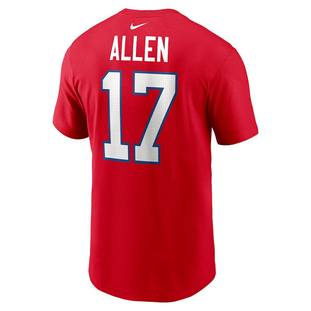 Josh Allen Buffalo Bills Player Name & Number T-Shirt - Red discount