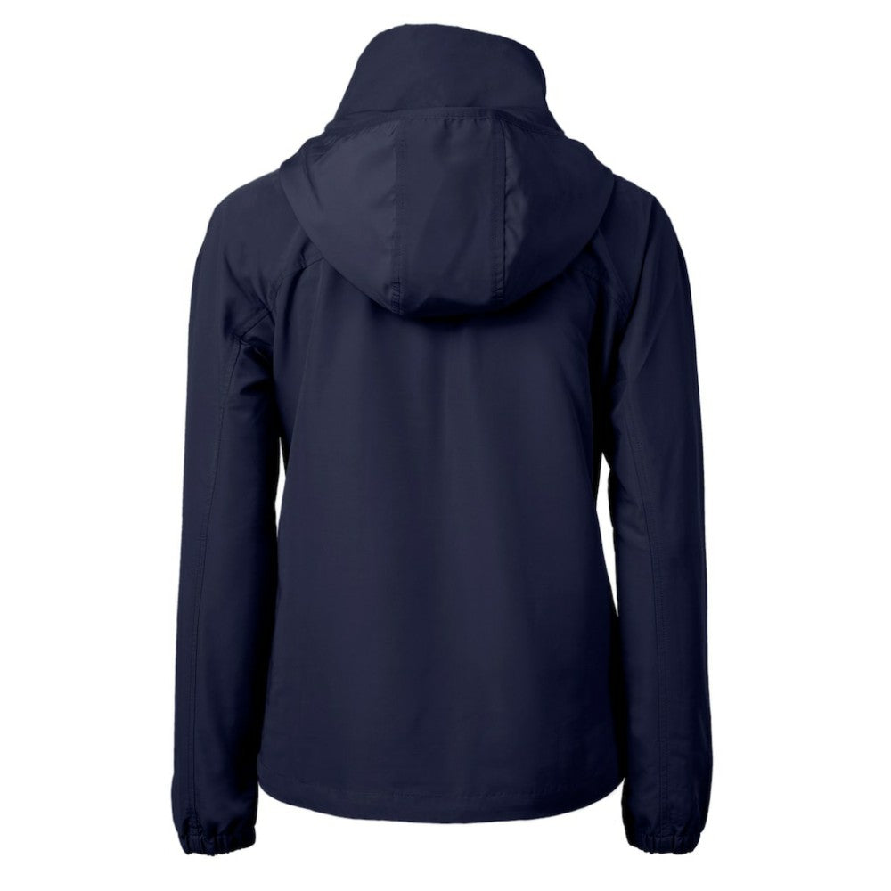 Atlanta Braves Cutter & Buck Women's Charter Eco Recycled Half-Zip Anorak Jacket Navy