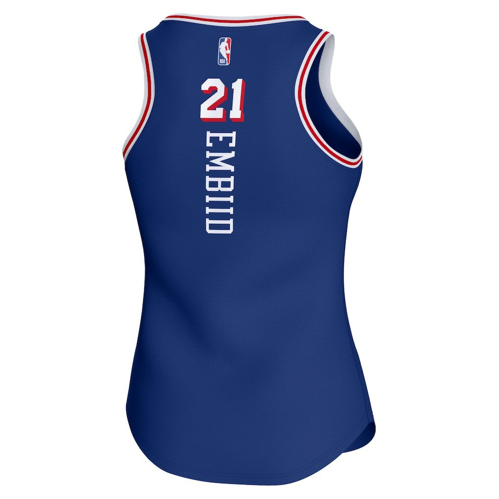 Joel Embiid Philadelphia 76ers Women's Fast Break Player Jersey - Icon Edition - Royal sale