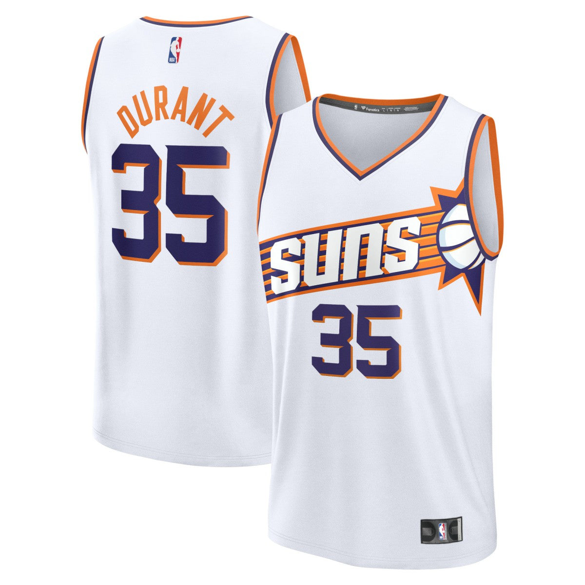 Kevin Durant Phoenix Suns Fast Break Replica Jersey - Association Edition - White cheap