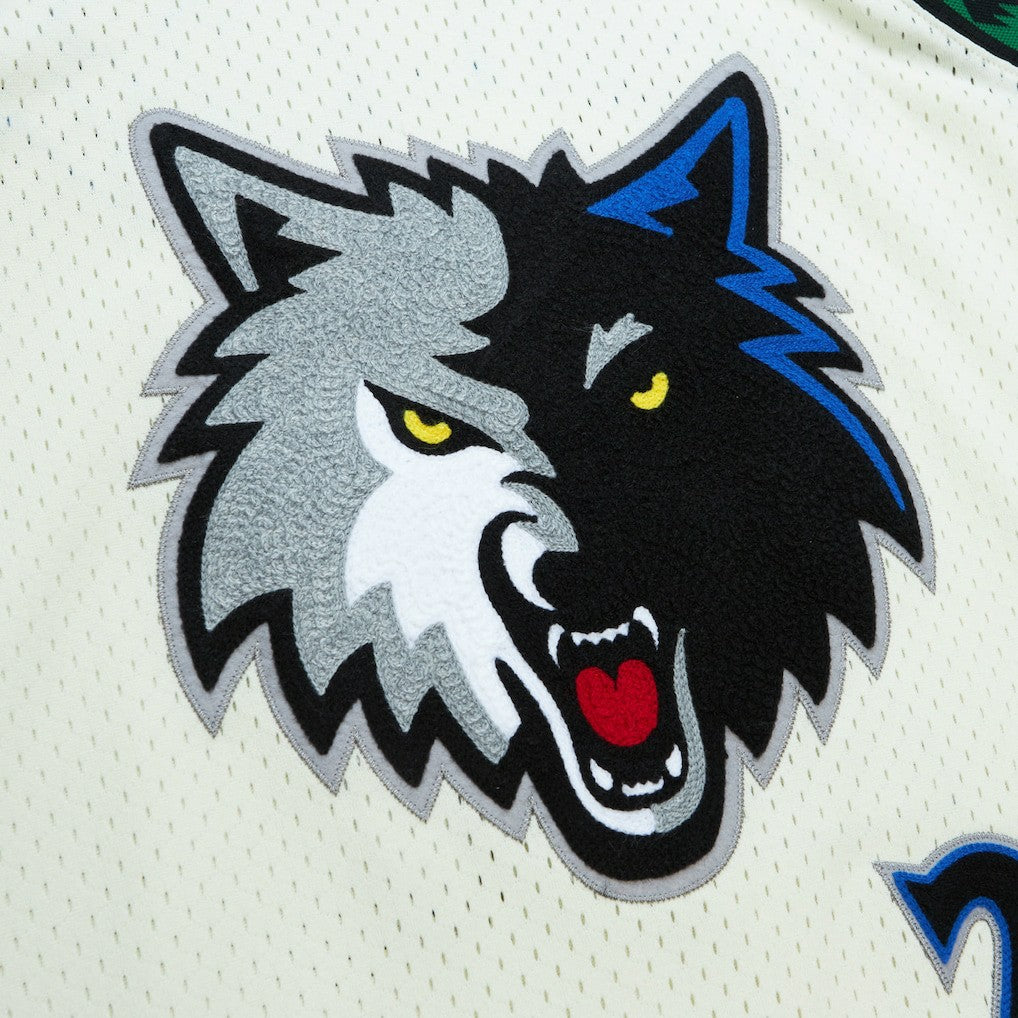 Kevin Garnett Minnesota Timberwolves Chainstitch Swingman Jersey - Cream sale