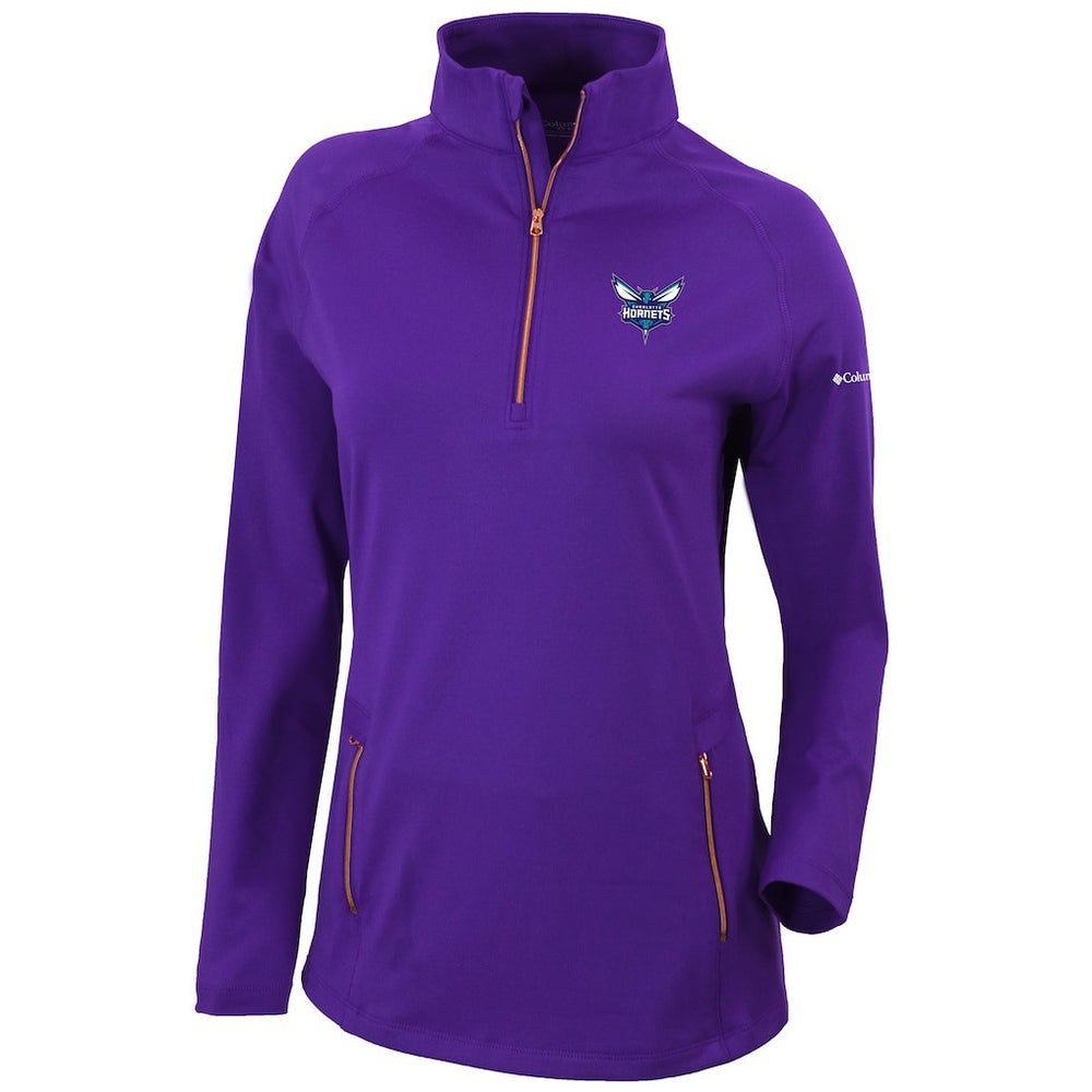 Charlotte Hornets Women's Omni-Wick Outward Nine Quarter-Zip Pullover Top - Purple outlet