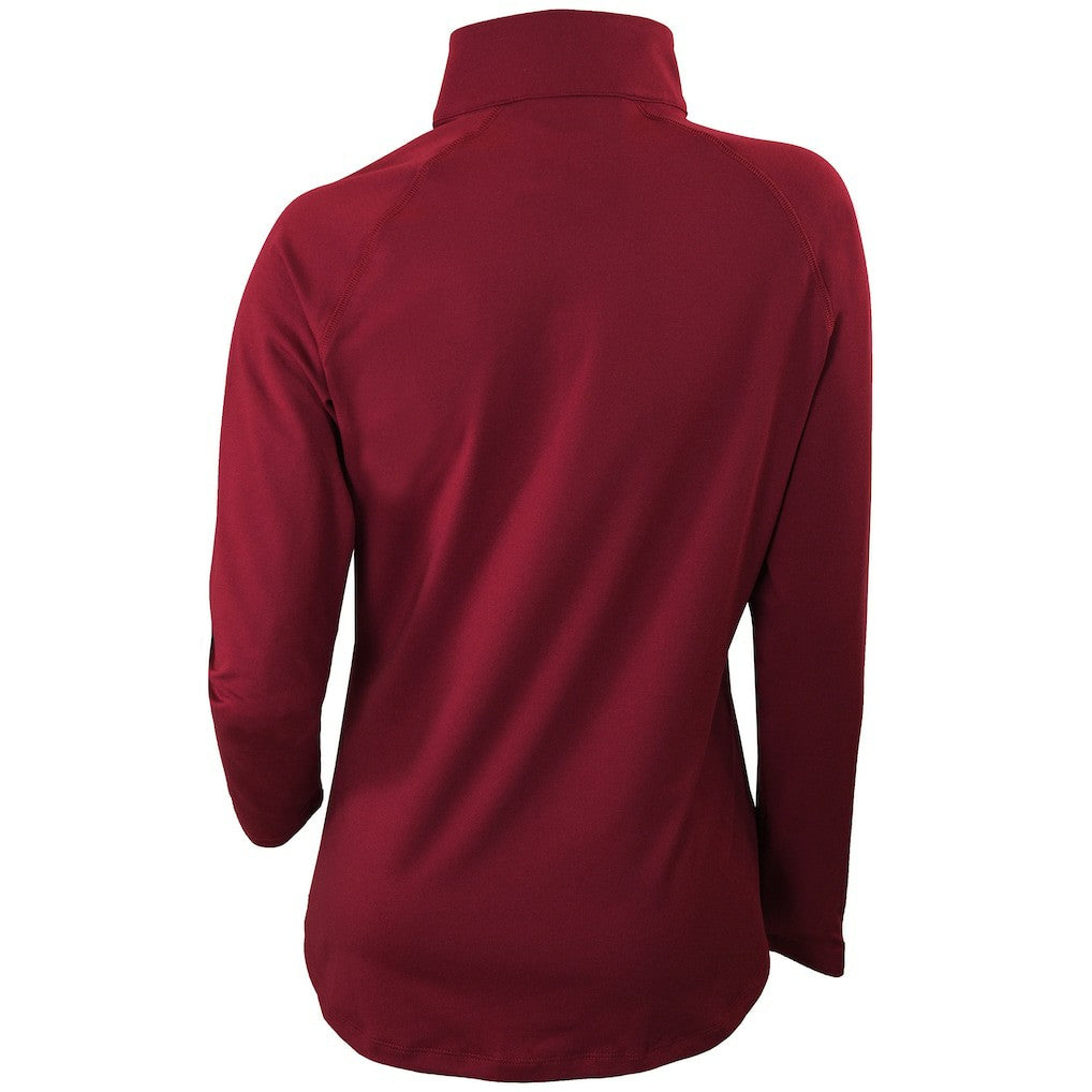 Cleveland Cavaliers Women's Omni-Wick Outward Nine Quarter-Zip Pullover Top sale - Burgundy on sale