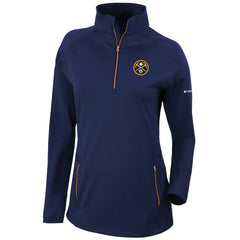 Denver Nuggets Women's Omni-Wick Outward Nine Quarter-Zip Pullover Top sale - Navy cheap