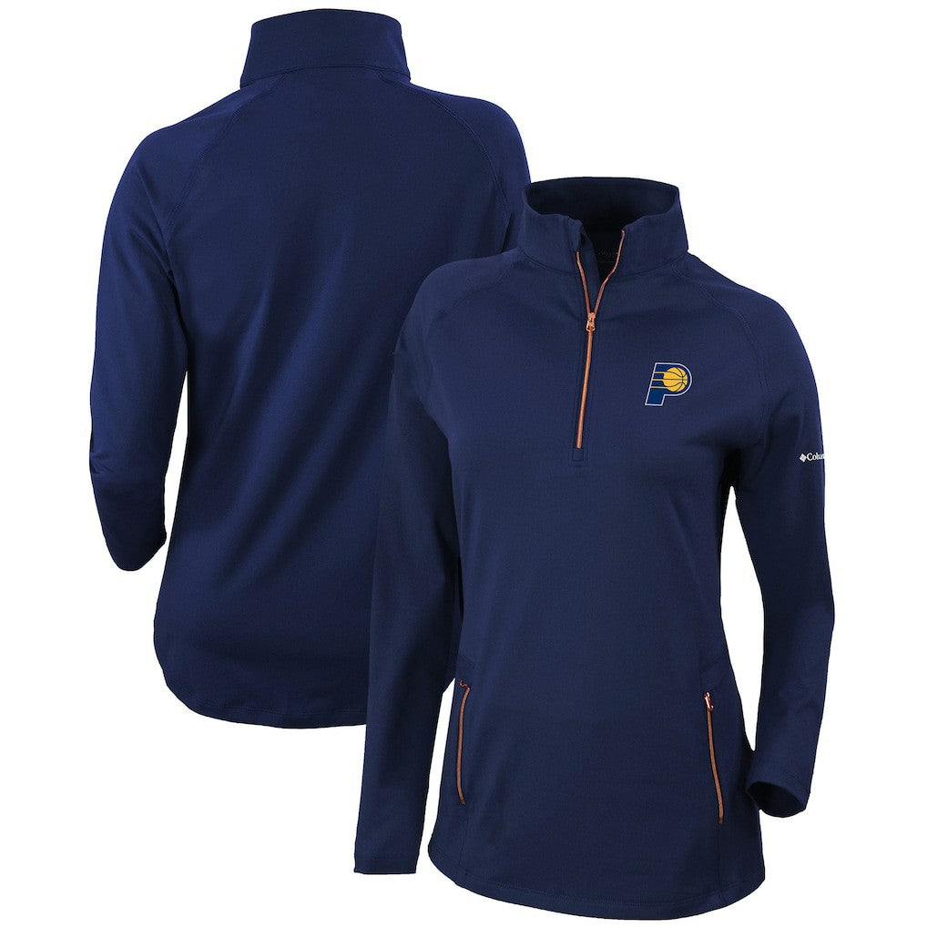 Indiana Pacers Women's Omni-Wick Outward Nine Quarter-Zip Pullover Top - Navy outlet