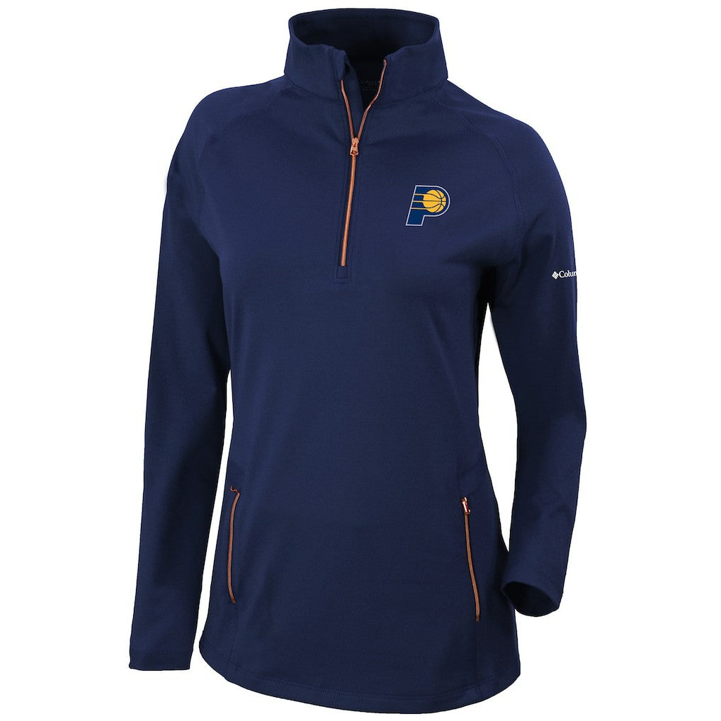 Indiana Pacers Women's Omni-Wick Outward Nine Quarter-Zip Pullover Top - Navy outlet