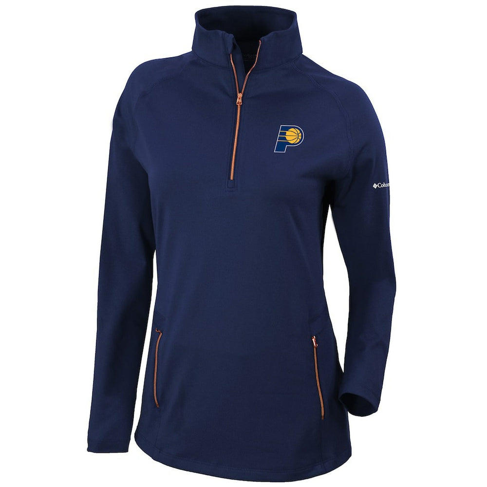 Indiana Pacers Women's Omni-Wick Outward Nine Quarter-Zip Pullover Top - Navy outlet