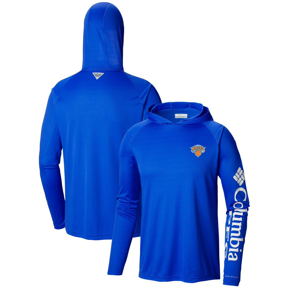 New York Knicks Terminal Tackle Long Sleeve Hoodie T-Shirt - Blue shop