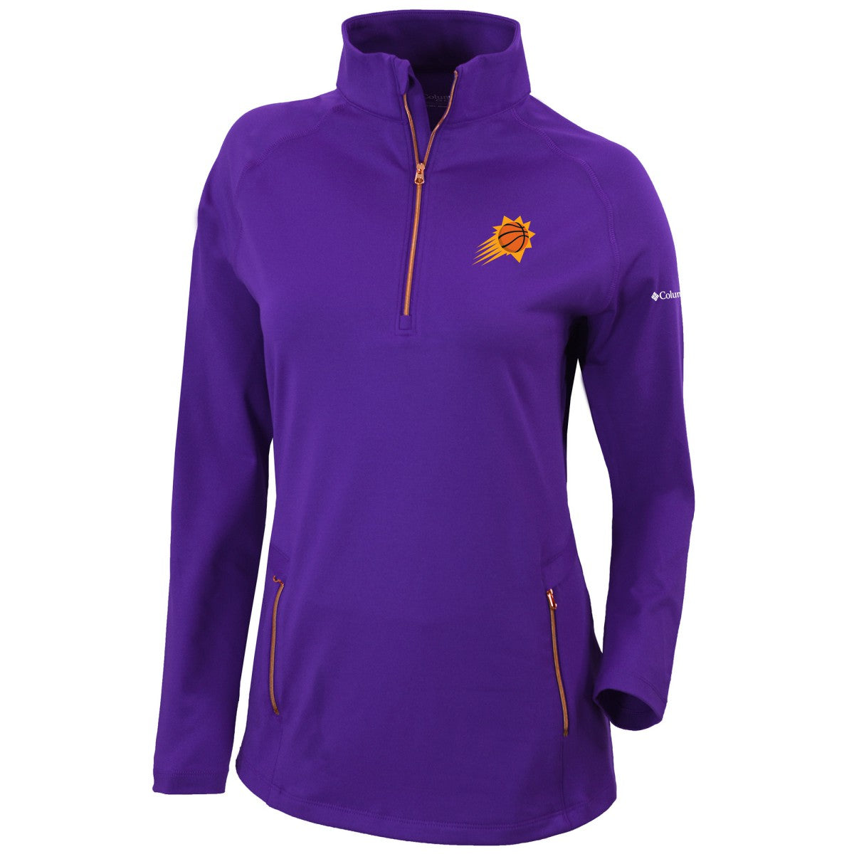 Phoenix Suns Women's Omni-Wick Outward Nine Quarter-Zip Pullover Top - Purple cheap