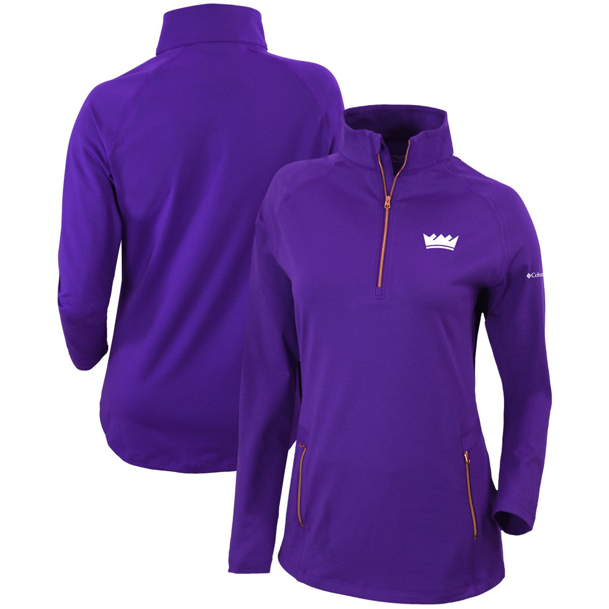 Sacramento Kings Women's Omni-Wick Outward Nine Quarter-Zip Pullover Top - Purple online