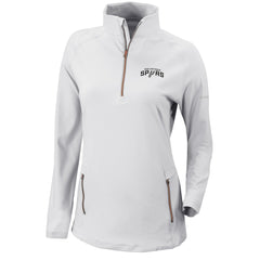 San Antonio Spurs Women's Omni-Wick Outward Nine Quarter-Zip Pullover Top - White discount