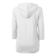 Washington Commanders Cutter & Buck Women's Helmet Logo DryTec Virtue Eco Pique Recycled Half-Zip Pullover Hoodie - White online
