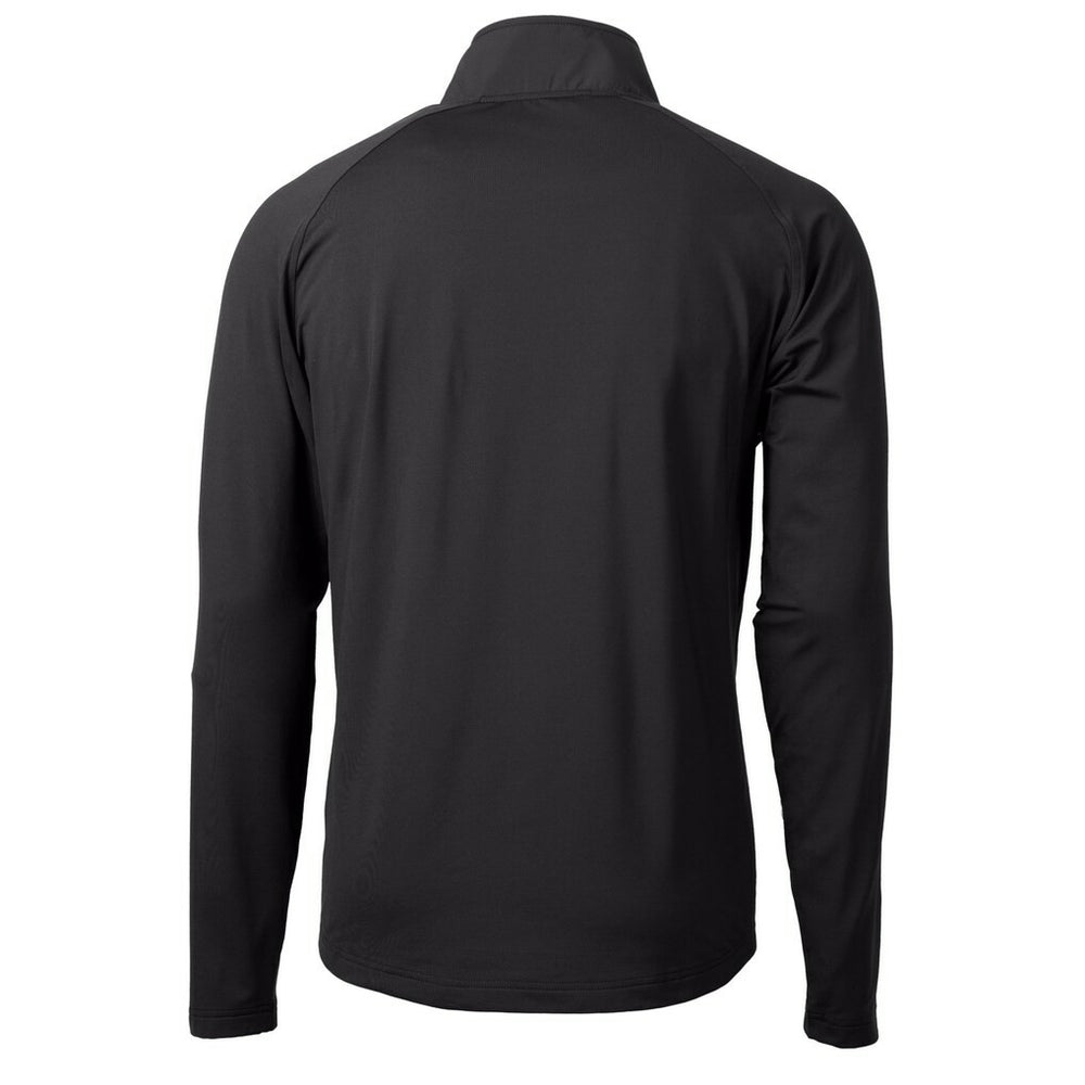 Minnesota Vikings Cutter & Buck Helmet Adapt Eco Knit Hybrid Recycled Quarter-Zip Pullover Top - Black cheap