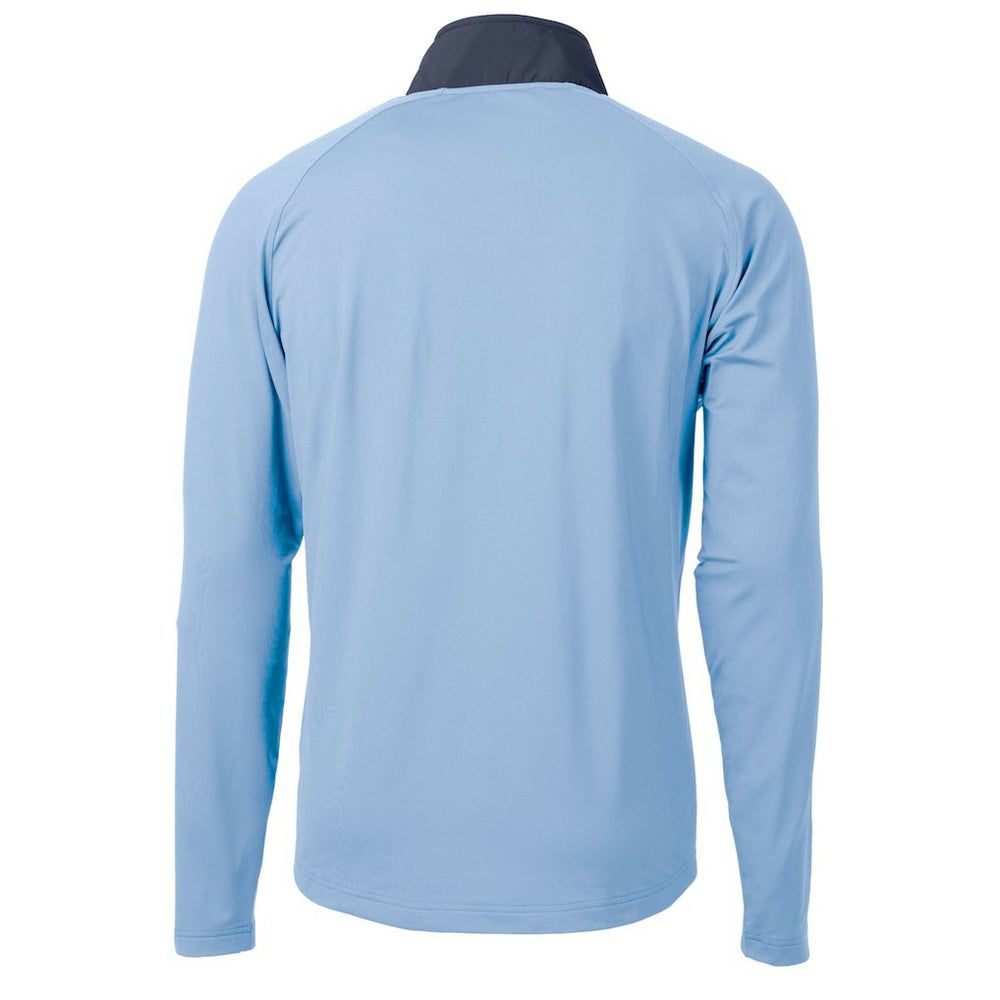 Los Angeles Chargers Cutter & Buck Helmet Adapt Eco Knit Hybrid Recycled Quarter-Zip Pullover Top - Purple discount