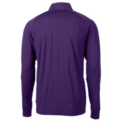 Minnesota Vikings Cutter & Buck Helmet Adapt Eco Knit Stretch Recycled Quarter-Zip Pullover Top - Purple sale