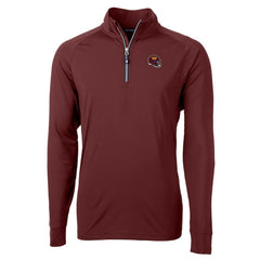Washington Commanders Cutter & Buck Helmet Adapt Eco Knit Stretch Recycled Quarter-Zip Pullover Top - Burgundy for sale