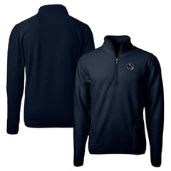 Chicago Bears Cutter & Buck Helmet Cascade Eco Sherpa Fleece Quarter-Zip Pullover Jacket - Navy discount