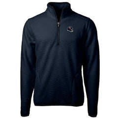 Chicago Bears Cutter & Buck Helmet Cascade Eco Sherpa Fleece Quarter-Zip Pullover Jacket - Navy discount