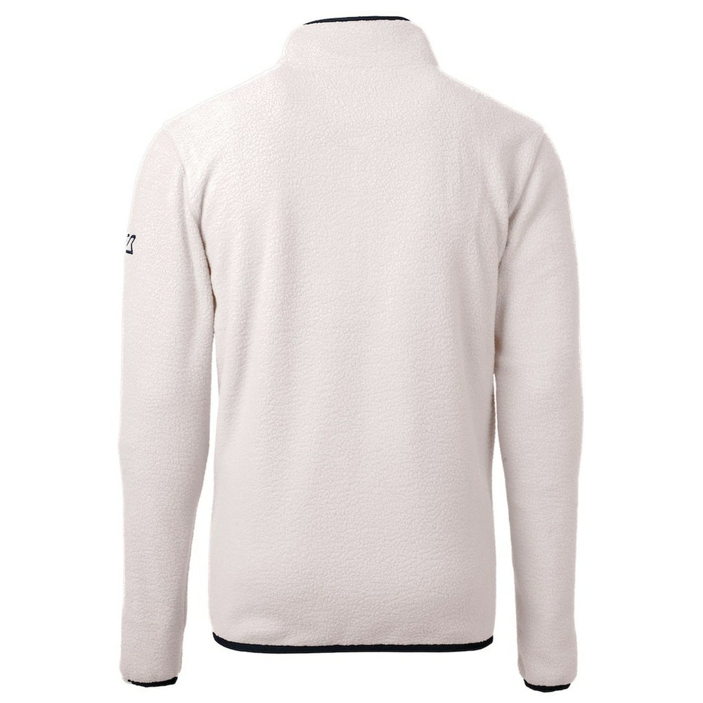 Denver Broncos Cutter & Buck Helmet Cascade Eco Sherpa Fleece Quarter-Zip Pullover Jacket - White online