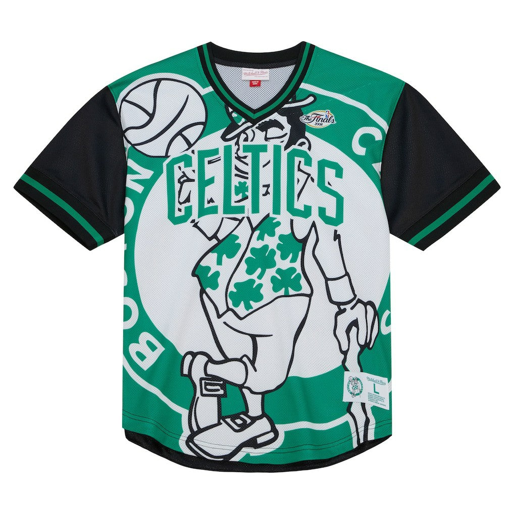 Boston Celtics Jumbotron 3.0 Mesh V-Neck T-Shirt - Kelly Green online