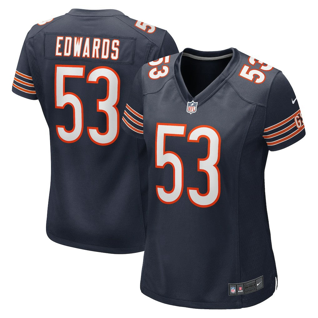 TJ Edwards Chicago Bears Women's Game Player Jersey - Navy online