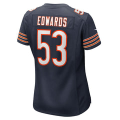 TJ Edwards Chicago Bears Women's Game Player Jersey - Navy online