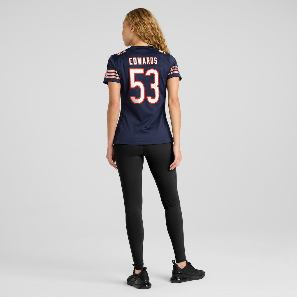 TJ Edwards Chicago Bears Women's Game Player Jersey - Navy online