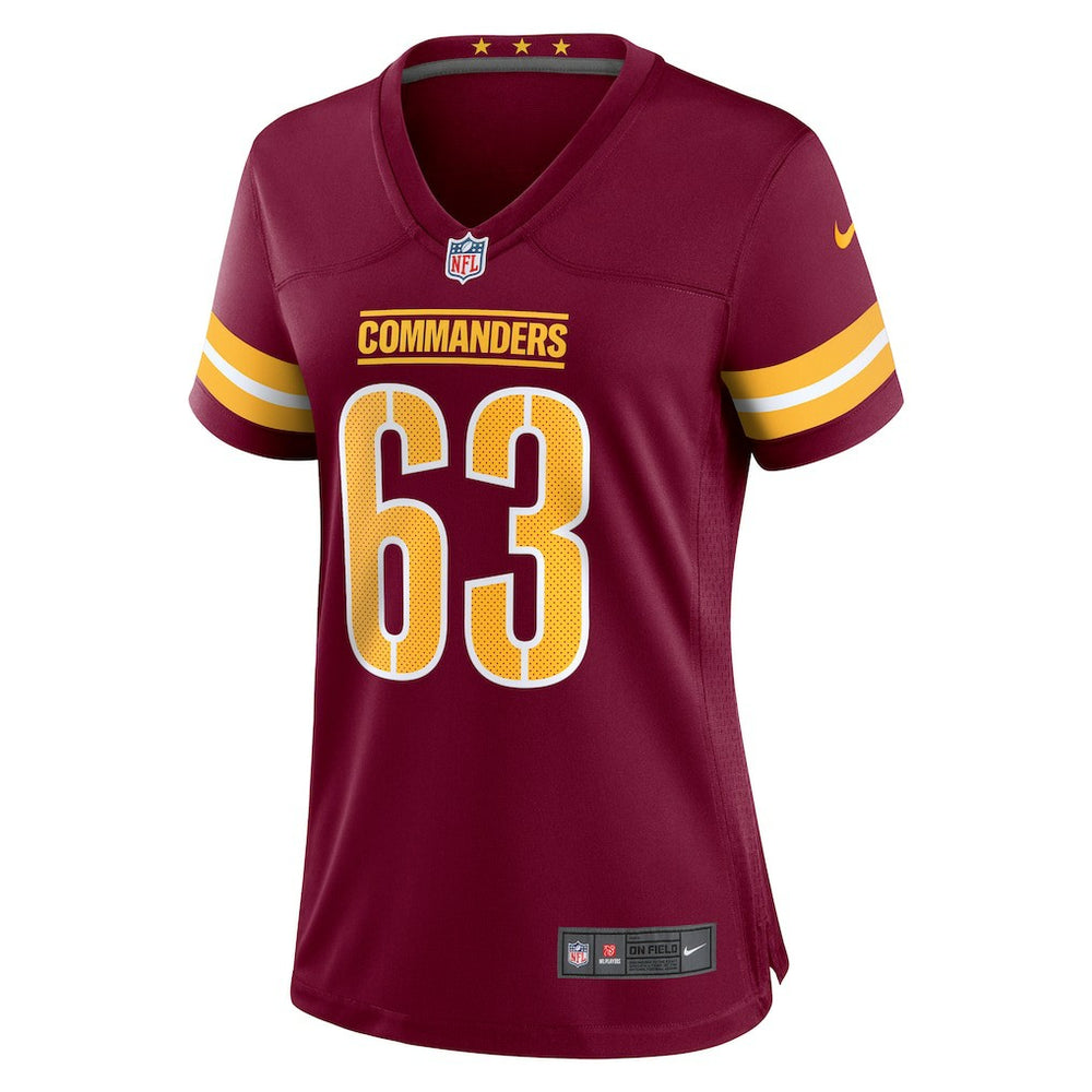 Nick Gates Washington Commanders Women's Game Player Jersey - Burgundy sale